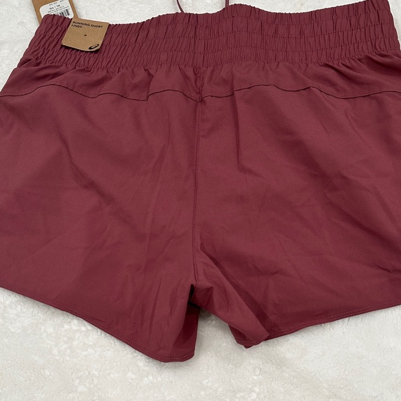 ASICS Women's Deep Red Athletic Shorts - Picture 3 of 5